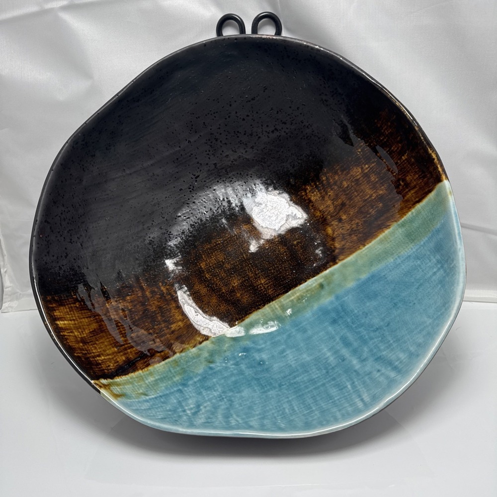 Pier 1 Stoneware‎ Cassidy Serving Bowl Decorative Multicolored 13" #23017